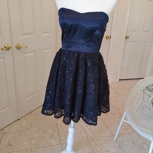 Navy sequins dress